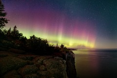 Aurora Shimmers Over Palisade Head