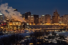 Saint Paul from Cherokee Park Blue Light