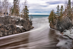 Temperance River Spring Waters Flowing to Lake Superior