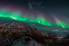 Lofoten Islands Mountain Aurora