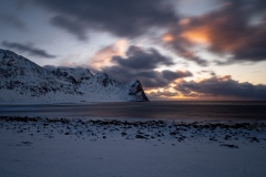 Lofoten Beach Sun set