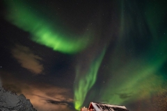 Red Barn Northern Lights Henningsvar