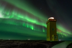 Snæfellsjökull National Park Lighthouse Aurora